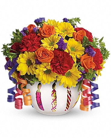 Teleflora's Brilliant Birthday Blooms Bouquet